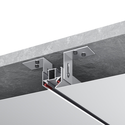 Профиль для шинопровода SUPER5 под натяжной потолок ST-Luce Алюминий Длина 2 000мм ST066.129.00