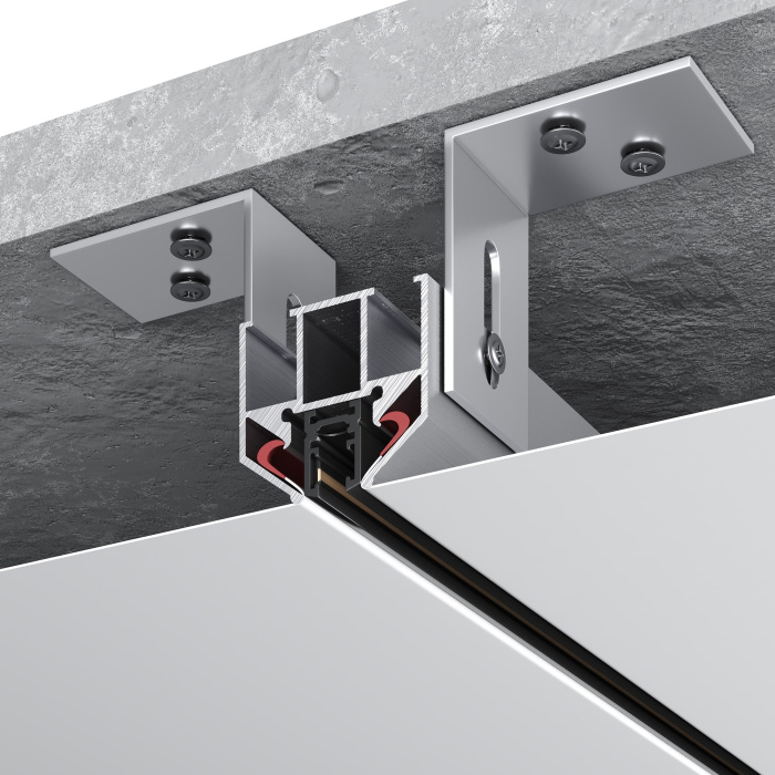Профиль для шинопровода SUPER5 под натяжной потолок ST-Luce Алюминий Длина 2 000мм ST066.129.00