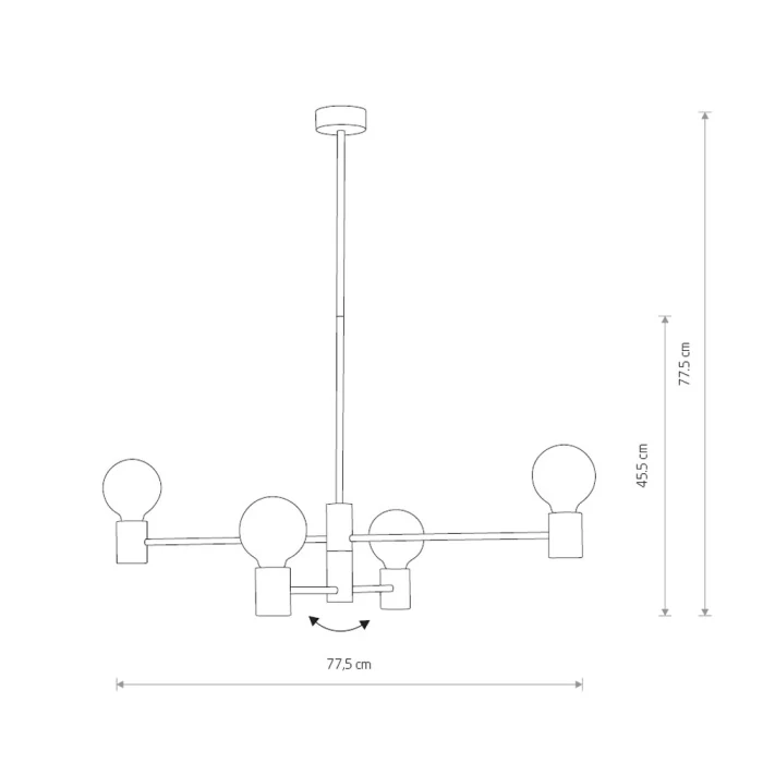 Подвесная люстра Nowodvorski Radius Black 7931