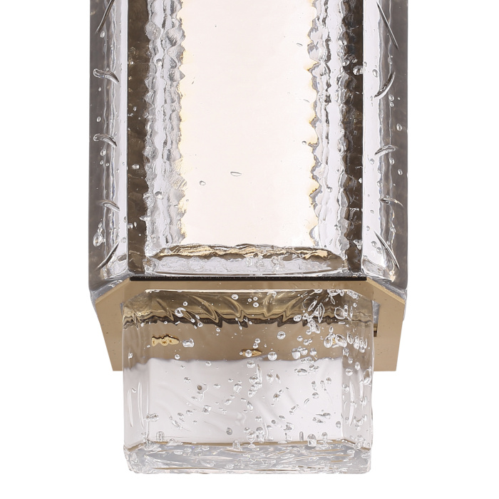 Светильник настенный ST-Luce латунь/прозрачный LED 1*11W 3000K SL6140.301.01