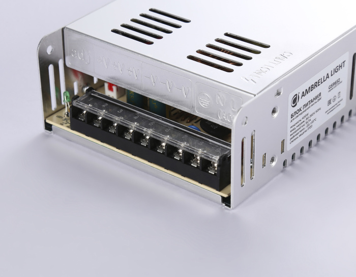 Блок питания для светодиодной ленты 24V 400W 16.7A IP20 90-260V 215*115*50 GS9652 Ambrella light GS9652