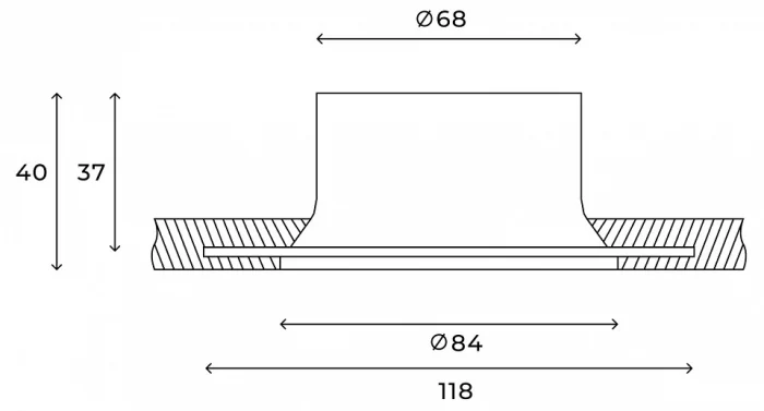 Встраиваемый светильник Hesby Lighting Tromso HSBL_0200