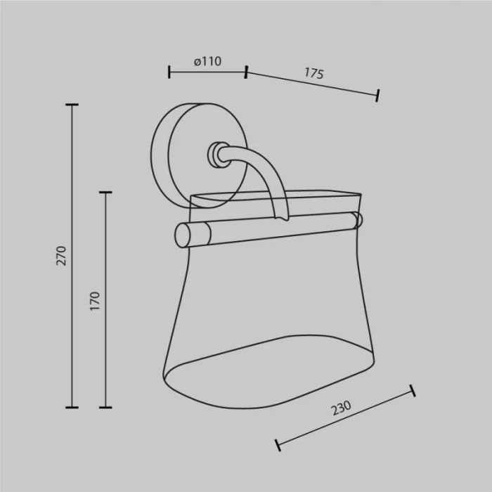 Бра Maytoni MOD170WL-L8BS3K2