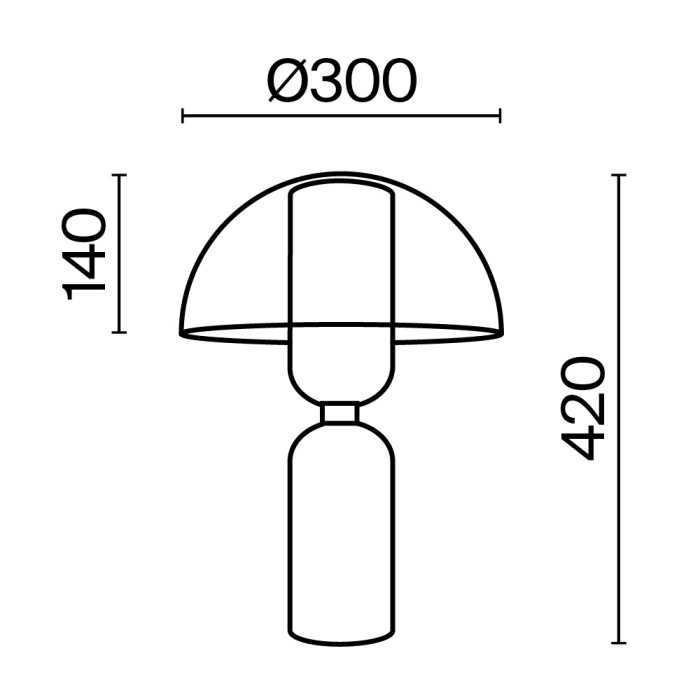 Настольная лампа Maytoni Memory MOD177TL-01B