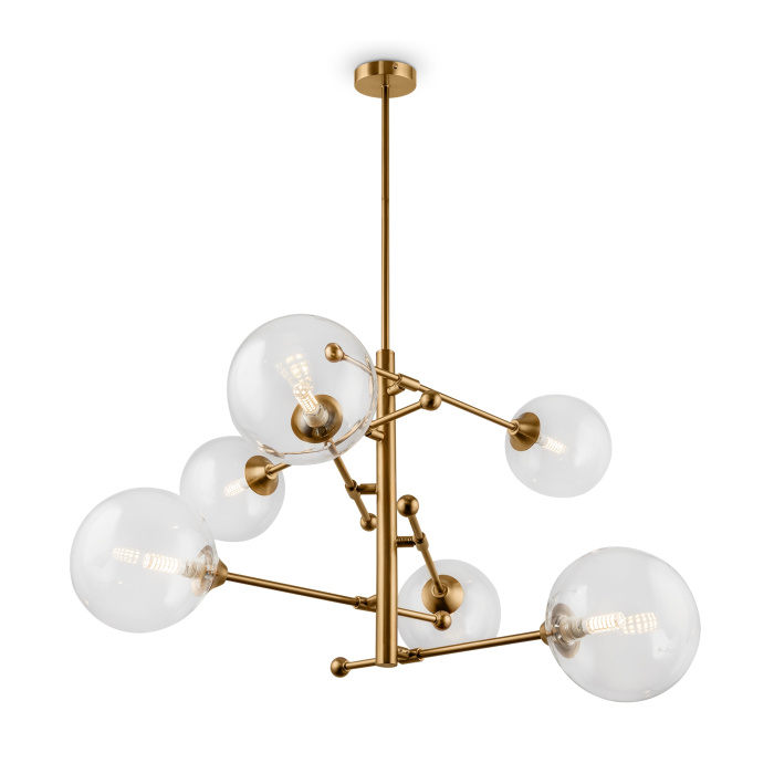 Люстра на штанге Freya Maddison FR5115PL-06BZ