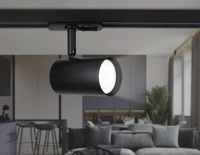 Трековый однофазный светильник со сменной лампой Ambrella light GL5129