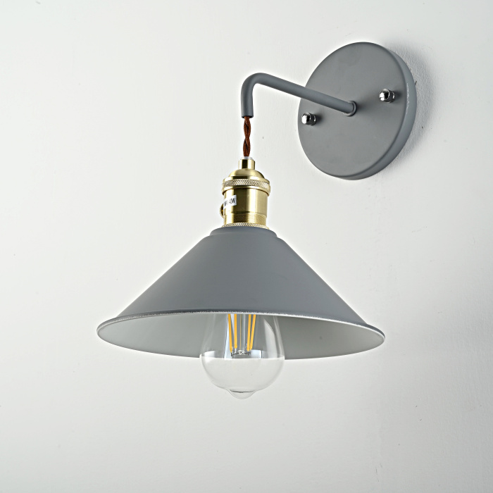 Бра с подвесным плафоном BRAID WALL Gray ImperiumLoft