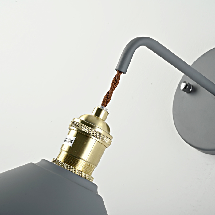 Бра с подвесным плафоном BRAID WALL Gray ImperiumLoft