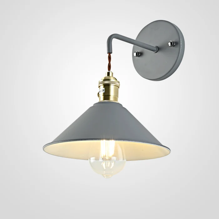 Бра с подвесным плафоном BRAID WALL Gray ImperiumLoft