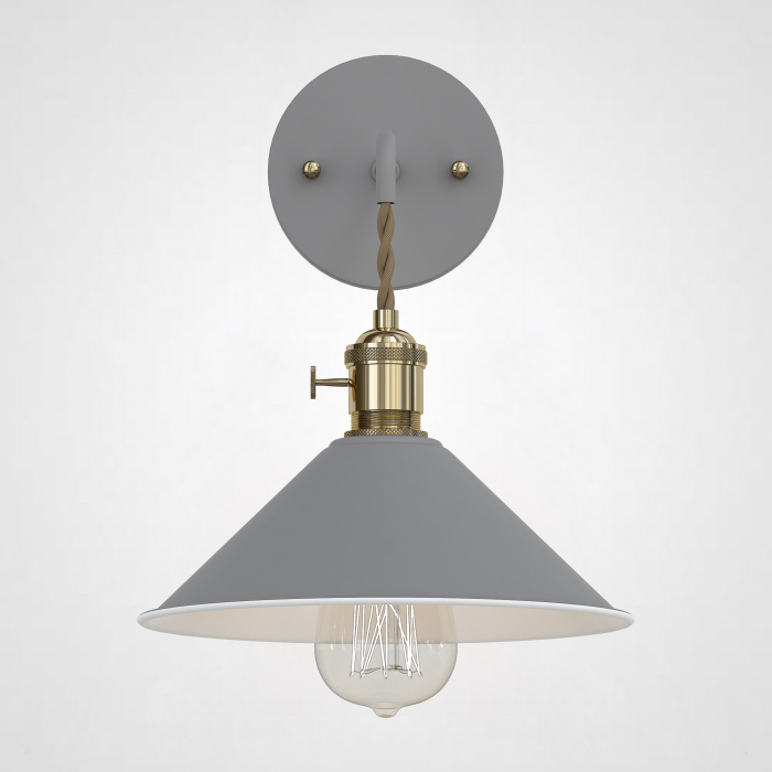 Бра с подвесным плафоном BRAID WALL Gray ImperiumLoft