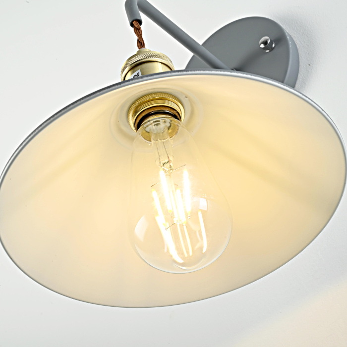 Бра с подвесным плафоном BRAID WALL Gray ImperiumLoft