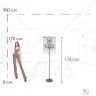 Торшер Loft it Vaille Crystal 10450F