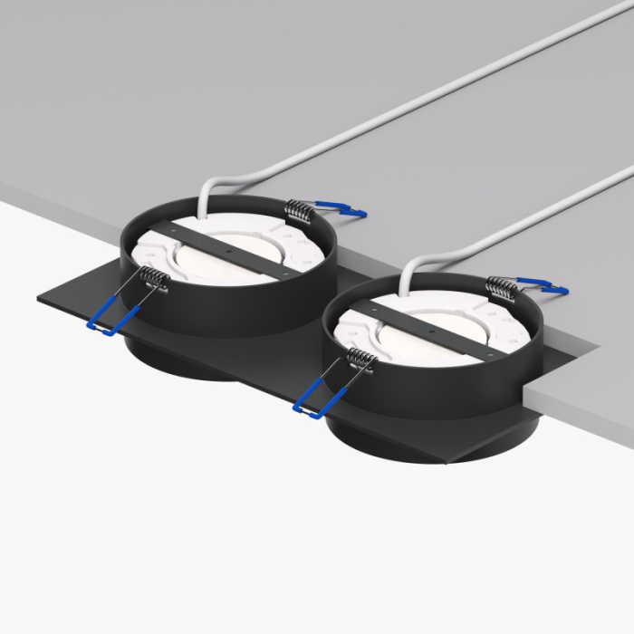 Точечный встраиваемый светильник FLAT DK2092-BK