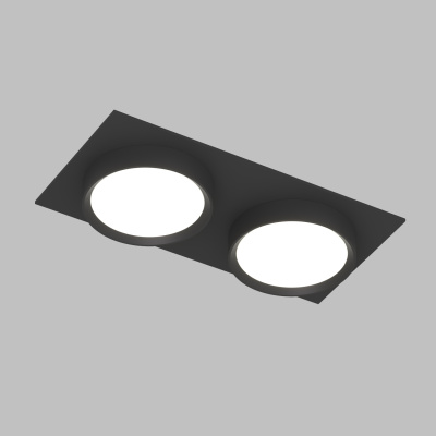 Точечный встраиваемый светильник FLAT DK2092-BK