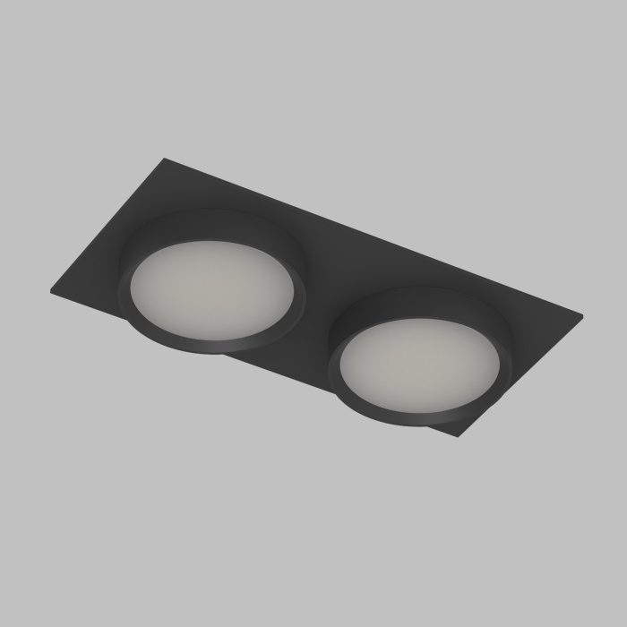 Точечный встраиваемый светильник FLAT DK2092-BK