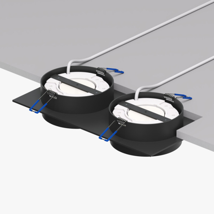 Точечный встраиваемый светильник FLAT DK2092-BK