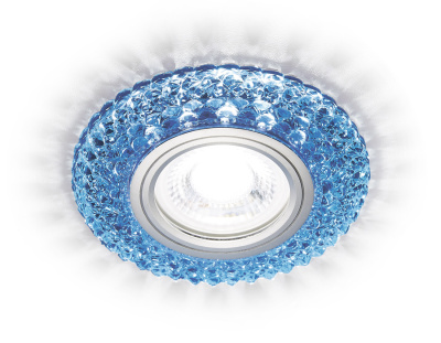 Встраиваемый точечный светильник MR16 с LED подсветкой Ambrella light S291 BL/WH