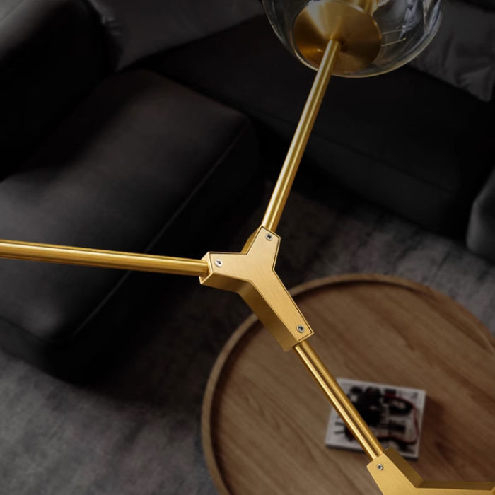 Люстра Адель Branching Bubble Chandelier L7 Black Amber ImperiumLoft