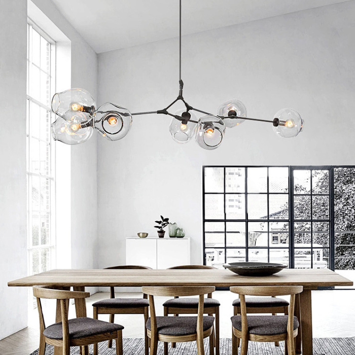 Люстра Адель Branching Bubble Chandelier L7 Black Amber ImperiumLoft