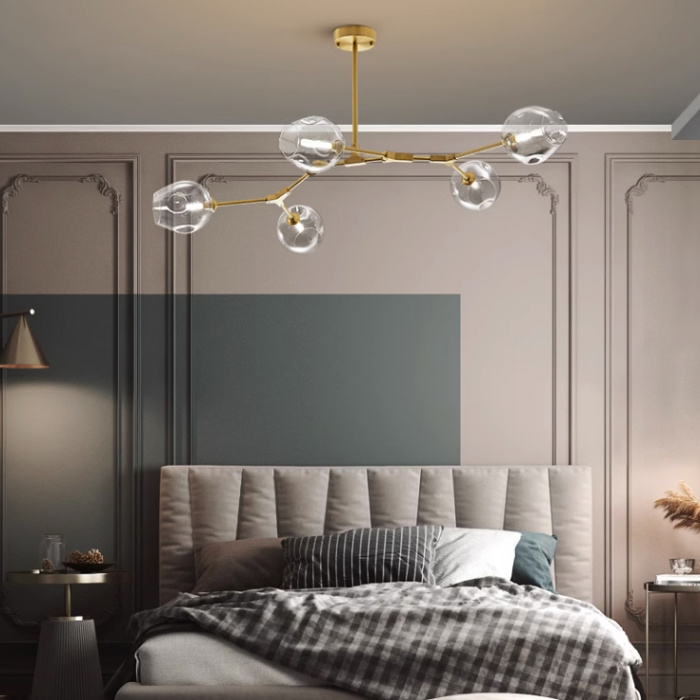 Люстра Адель Branching Bubble Chandelier L7 Black Amber ImperiumLoft