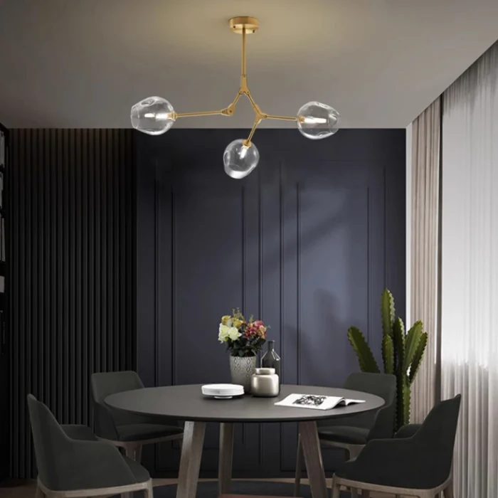 Люстра Адель Branching Bubble Chandelier L7 Black Amber ImperiumLoft