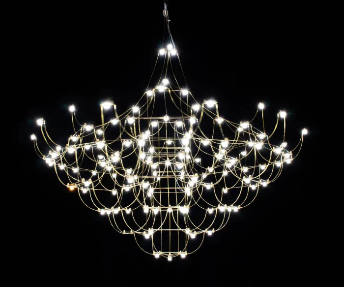Люстра димм. Галанта хром d115 h265 Led Osram 139*0,5W (3000-6000K) Kink Light 07886-115,02(21)