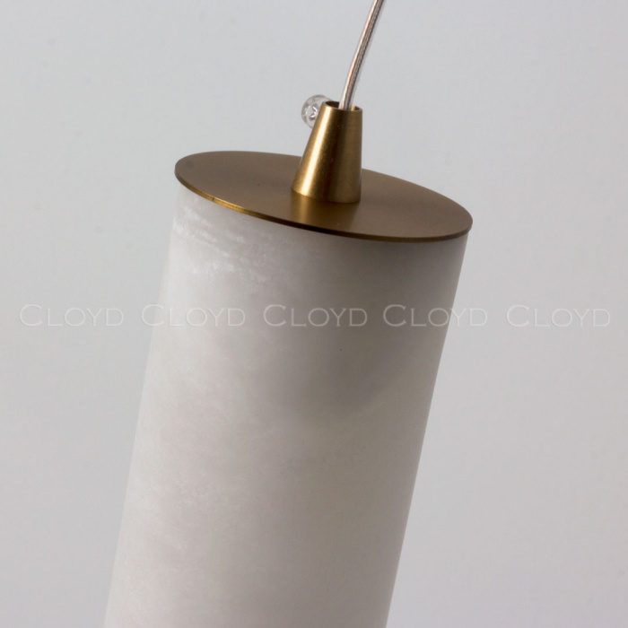 Подвесной светильник Cloyd LERMONT-B P1 / алебастр - латунь (арт.11143)