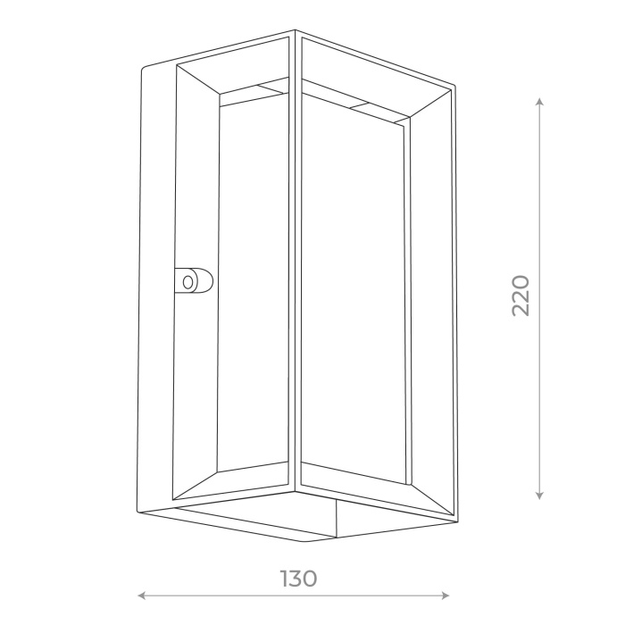 Светильник уличный настенный ST-Luce SL077.411.01 Черный/Белый LED 1*6W