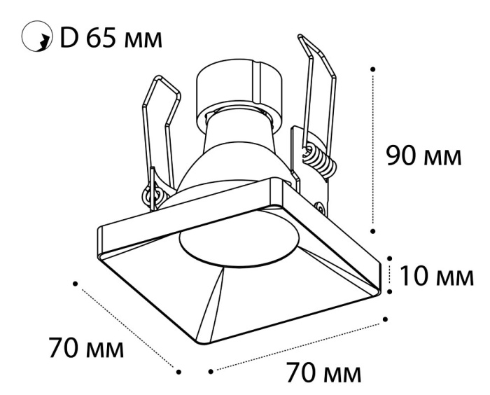 Светильник встраиваемый Italline HAN SOLO white