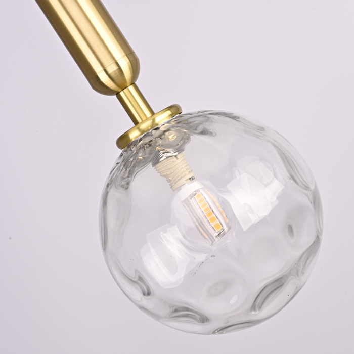 Подвесной светильник RAFFIN Gold/Transparent ImperiumLoft