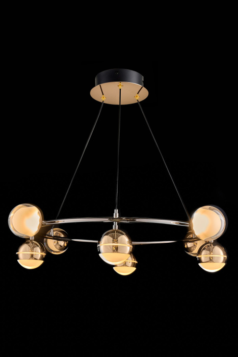Подвесной светильник Leon Lilith LE7709/8 Black Chrome/Gold