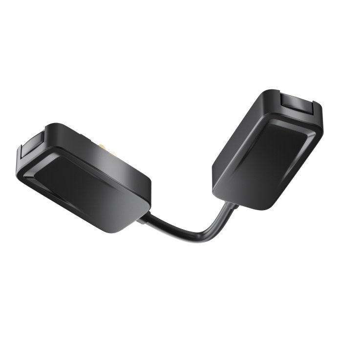 Коннектор питания угловой встраиваемый с проводом 6см Radity черный Maytoni TRA084CPC-B-12