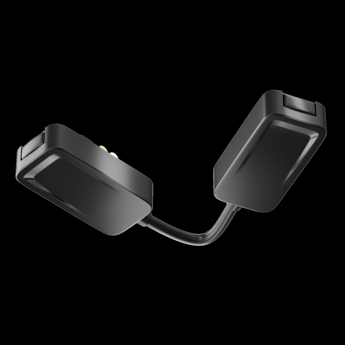 Коннектор питания угловой встраиваемый с проводом 6см Radity черный Maytoni TRA084CPC-B-12