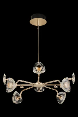 Люстра на штанге Leon Iris LE7913/8G Gold