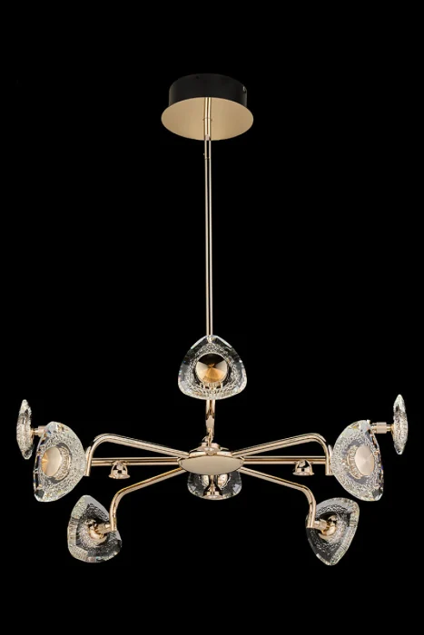 Люстра на штанге Leon Iris LE7913/8G Gold