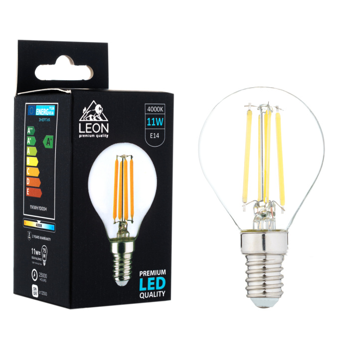 Светодиодная лампа Leon LE-G45-11W-4000K-E14/CL