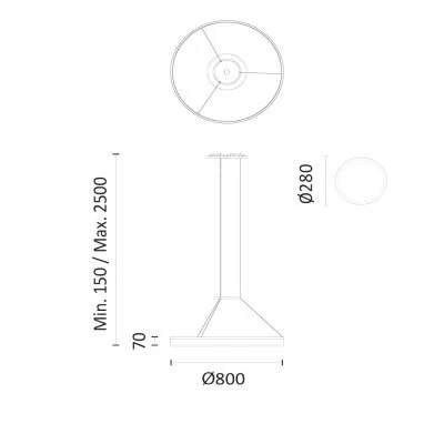 Подвесной светильник LEDS C4 CIRC D80cm