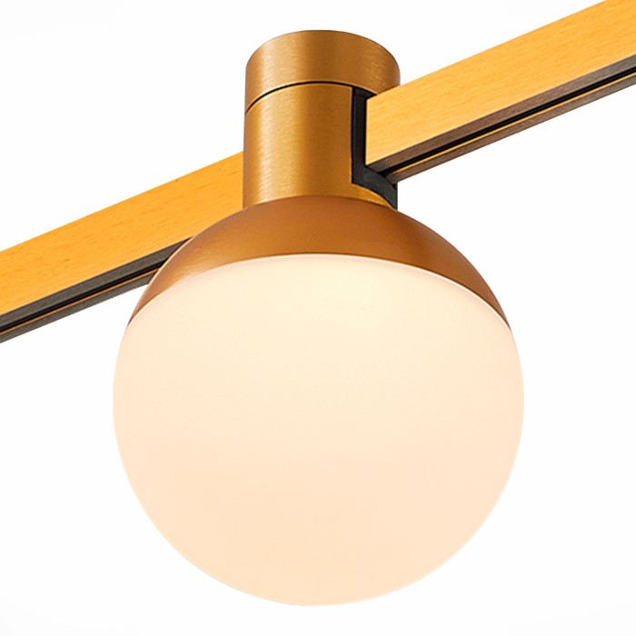 Магнитный трековый светильник FARM Золотистый LED 1*5W 4000K 89Lm Ra90 120 IP20 D75xH1 ST815.246.05