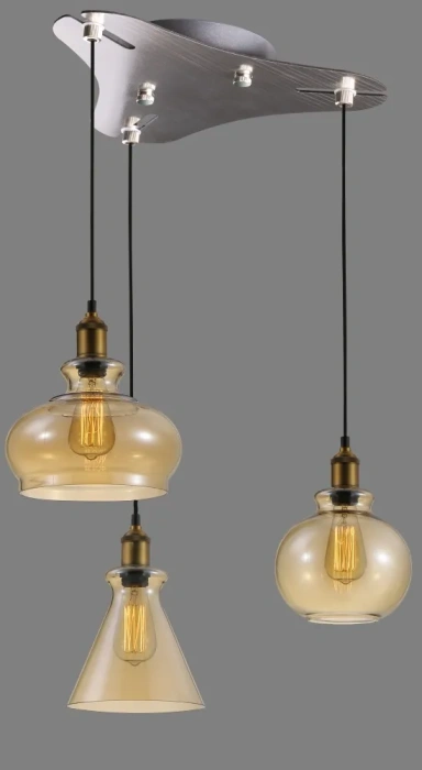 Потолочная база Crystal Lux D260-3 NICKEL