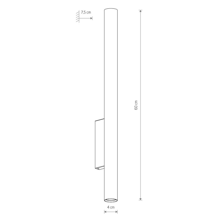 Настенный светильник Nowodvorski Fourty Wall XL Gray 10892