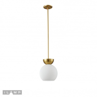 Светильник потолочный iLamp Mono P6079-1 GD+WH