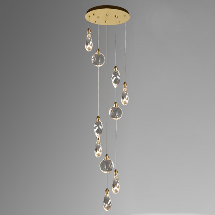 Подвесной светильник Delight Collection Colvin MT9176-10H titanium gold