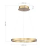 Светильник подвесной ST-Luce латунь/латунь LED 1*25W 4000K SL6238.323.01