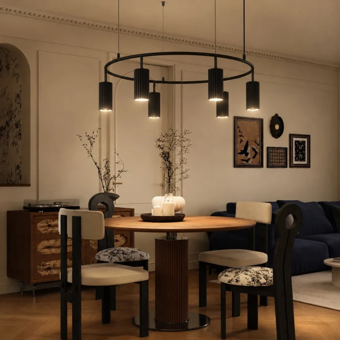Светильник подвесной ST-Luce Черный/Черный GU10 6*5W 4000K SL1213.403.06