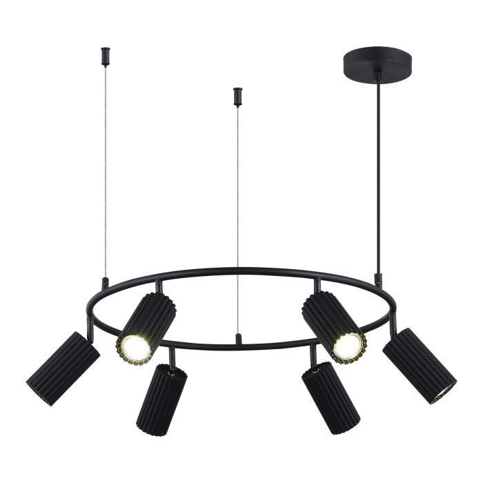 Светильник подвесной ST-Luce Черный/Черный GU10 6*5W 4000K SL1213.403.06