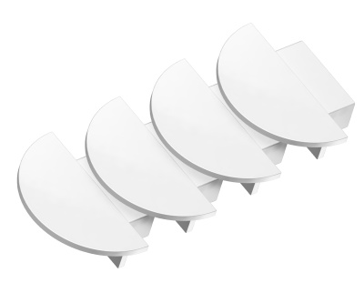 Заглушка для встраиваемого алюминиевого профиля GP1001 (комплект 4шт) Ambrella light GP8100
