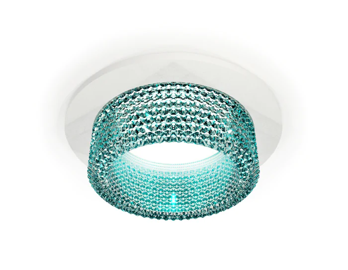 Комплект встраиваемого светильника с композитным хрусталем Ambrella light XC6512043