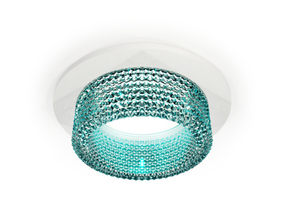 Комплект встраиваемого светильника с композитным хрусталем Ambrella light XC6512043