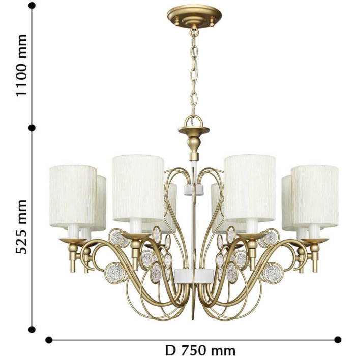 Подвесная люстра Favourite Lietta 2493-8P