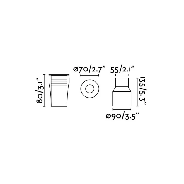 Встраиваемый светильник TARO LED Matt nickel recessed lamp